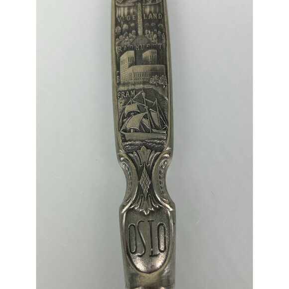 OSLO Pewter Made in Norway Pie Server Serving Utensil Kitchen Tool - Picture 4 of 13